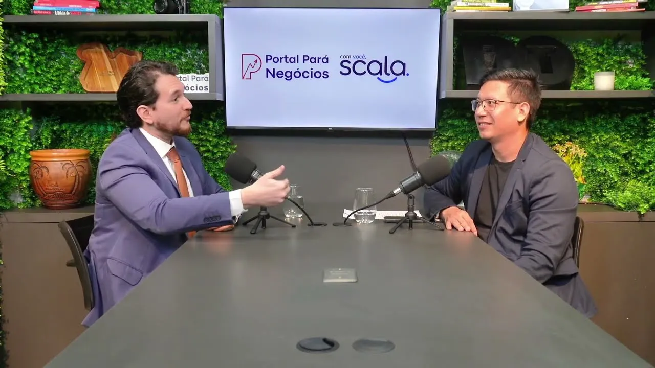 Raphael de Mendonça Rocha em entrevista no estúdio do Portal Pará Negócios